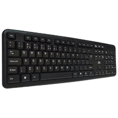 Teclado USB Básico Preto - Multi - Riscom - Comércio Online