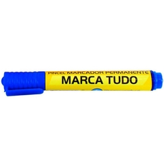 Marcador Permanente Marca Tudo Azul 5mm 12un - Maripel