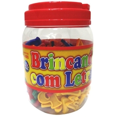 Brinquedo Pedagógico Brincando com Letras 173pçs - Riscom - Comércio Online