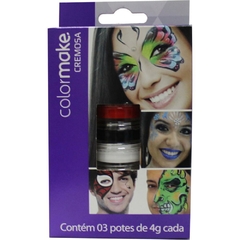 Pintura Facial Cremosa 3 Cores Mod.1 - Colormake