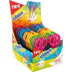 Tesoura Escolar Tris Class Neon 13cm 24un