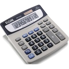 Calculadora de Mesa 12 Dig. Visor Lcd Sol Bat - Elgin