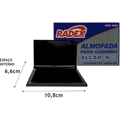 Almofada para Carimbo nr. 3 Azul - Radex