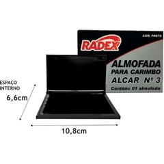 Almofada para Carimbo nr. 3 Preta - Radex