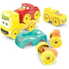 Brinquedo p/Montar Brinkadeira Carros 15pçs - Dismat