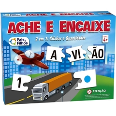 Jogo Diverso Ache e Encaixe 2 em 1 - Pais E Filhos