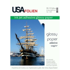 Papel Fotográfico Inkjet A4 Glossy Adesivo 120g - Usa Folien