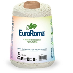 Barbante Cru 400g 4/8 Fios Rolo 305m - Euroroma