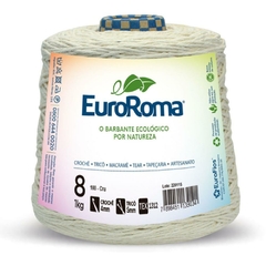 Barbante Cru 1,0kg 4/8 Fios Rolo 762m - Euroroma