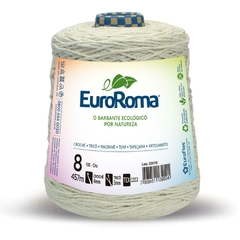 Barbante Cru 600g 4/8 Fios Rolo 457m - Euroroma