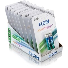 Pilha Alcalina Palito AAA 10blistersx2unids - Elgin - comprar online