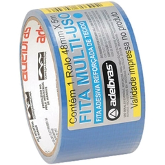 Fita de Alta Resistência Silver Tape Azul 48mmx5m - Adelbras