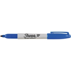 Pincel Marcador Permanente Sharpie Fino Azul 12un Paper Mate na internet