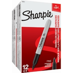 Pincel Marcador Permanente Sharpie Preto 12un - Paper Mate - comprar online