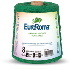 Barbante Colorido 600g 4/8 Fios 457m Verde Bandeira Euroroma