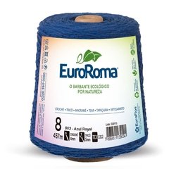 Barbante Colorido 600g 4/8 Fios 457m Azul Royal - Euroroma