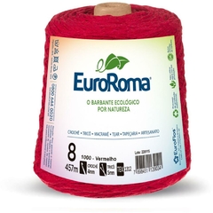 Barbante Colorido 600g 4/8 Fios 457m Vermelho - Euroroma