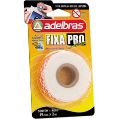 Fita Dupla Face Fixa Pro Espuma 19mmx2m - Adelbras