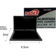 Almofada para Carimbo nr. 2 Preta - Radex