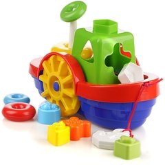 Brinquedo Barco Didático com Blocos e Anco Merco Toys - comprar online