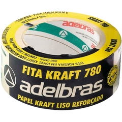 Fita p/Empacotamento Papel Kraft 780 48mmx50m - Adelbras