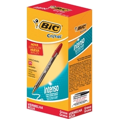 Caneta Esferográfica Cristal Bold Vermelha 25un - Bic