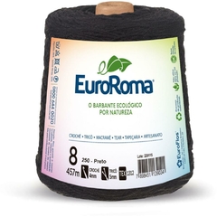 Barbante 600g 4/8 Fios 457m Preto - Euroroma