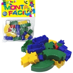 Brinquedo para Montar Monta Fácil 20pçs - Pais E Filhos