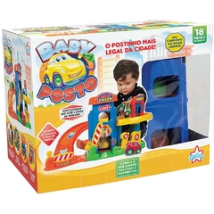 Brinquedo p/Bebê Baby Posto 1 Posto e 4 Carrinhos - Big Star - Riscom - Comércio Online