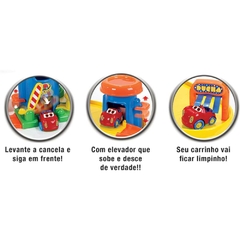 Brinquedo p/Bebê Baby Posto 1 Posto e 4 Carrinhos - Big Star na internet