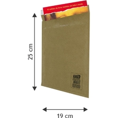 Envelope Bolha Postbolha Papel Kraft N6 19x25 5unid - Radex