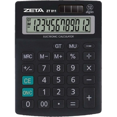 Calculadora de Mesa 12 Dig. Zeta Zt811 Preta - Procalc