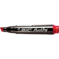 Marcador Permanente Marking Recarregável Vermelho 12un - Bic - Riscom - Comércio Online