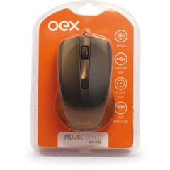 Mouse Ótico USB 800dpi 3 Botões Preto - Newex - comprar online