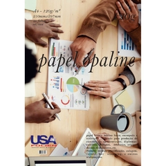 Papel Opaline A4 Branco Nacional 120g 20 fls - Usa Folien