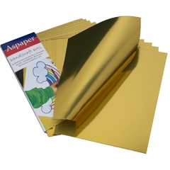 Papel Laminado Ouro 210x297mm 250g 10fls - Usa Folien