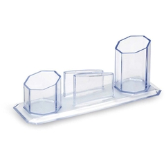 Porta Caneta Clips Lembrete Cristal - Waleu