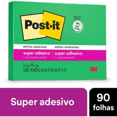 Bloco de Recado Super Adesivo 76x102mm 90fls Verde - 3M - comprar online