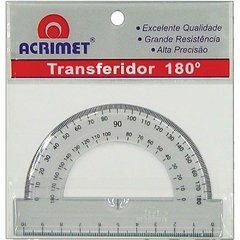 Transferidor Poliestireno 180 Graus 6 unid - Acrimet