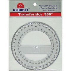 Transferidor Poliestireno 360 Graus 6unid - Acrimet