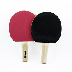 Raquete p/Ping Pong Kit com 2 raquetes e 3 bolas - Bel - Riscom - Comércio Online