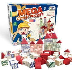 Brinquedo p/Montar Mega Construções 76 Pçs - Pais E Filhos