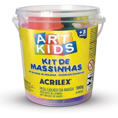 Massa p/Modelar Criativa Art Kids 150g 3un - Acrilex