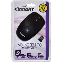 Mouse Óptico Sem Fio Malasia Preto 800dpi 3botões - Riscom - Comércio Online