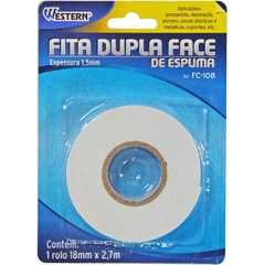 Fita Dupla Face Espumada 18mmx2,7m - Western na internet