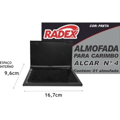 Almofada para Carimbo nr 4 Preta - Radex