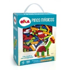 Brinquedo para Montar Pinos Mágicos 500 Peças - Elka