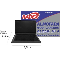 Almofada para Carimbo nr 4 Azul - Radex