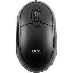 Mouse Óptico USB Fit 1000dpi Preto - Newex