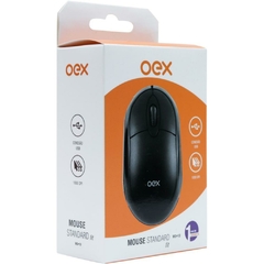 Mouse Óptico USB Fit 1000dpi Preto - Newex - Riscom - Comércio Online